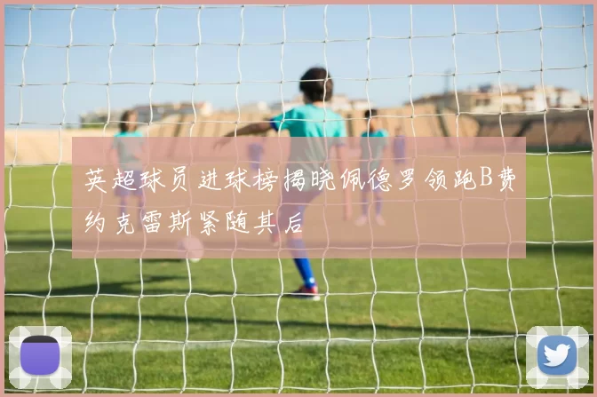 英超球员进球榜揭晓佩德罗领跑B费约克雷斯紧随其后